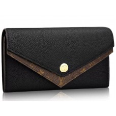 Cartera Louis Vuitton Doble V Monogram Taurillon Piel Negra m64319