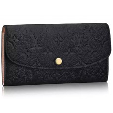Cartera Emilie de cuero con monograma Empreinte de Louis Vuitton Negro m62369