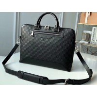 LVuitton Damier Infini Leather Avenue Soft Briefcase n41019
