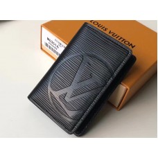Organizador de bolsillo de piel Epi de Louis Vuitton, color negro, m63516