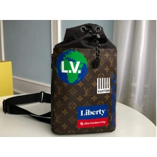 Bolso bandolera Louis Vuitton Monogram Canvas Chalk marrón m44625