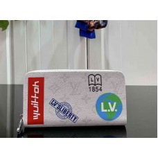 Organizador de lona con cremallera Monogram de Louis Vuitton, blanco, m67824