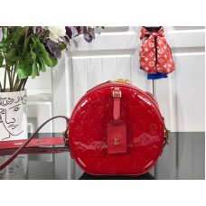 Caja para sombreros Louis Vuitton Monogram Vernis Soft Red m53999