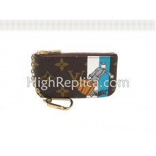 Pochette de novio con monograma de Louis Vuitton Cles Azul