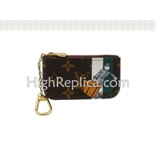 Pochette de novio con monograma de Louis Vuitton Cles Verde